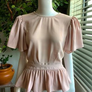 NWT EXPRESS Petal Pink Ruffle Blouse